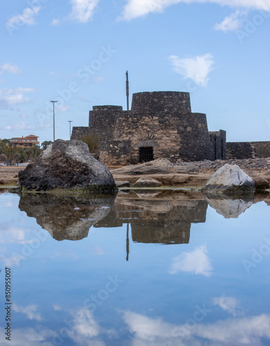 old fort at caleta de fuste,  fuerteventura, canary islands photo