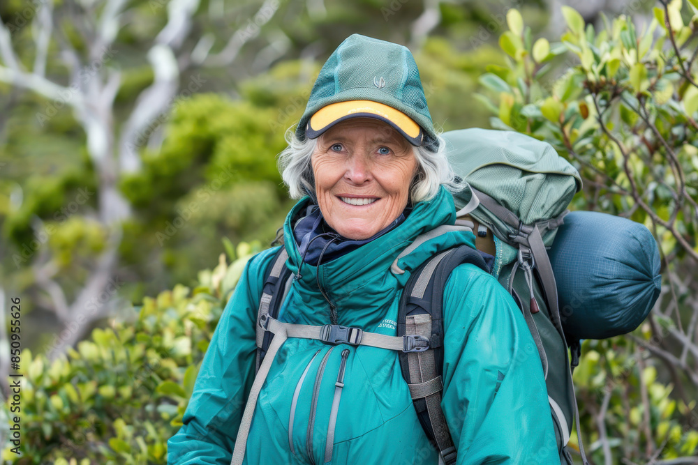 Hiker in Lush Forest at Daytime Hiker in Lush Forest at Daytime