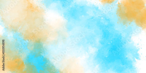 Abstract Blue sky, pink, yellow or other colourfuul color of texture backgrounds. photo