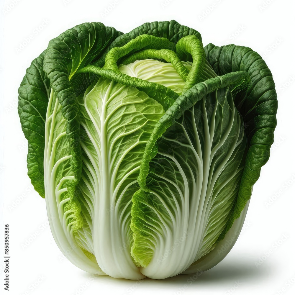 Fototapeta premium Fresh Chinese Cabbage isolated on a white background