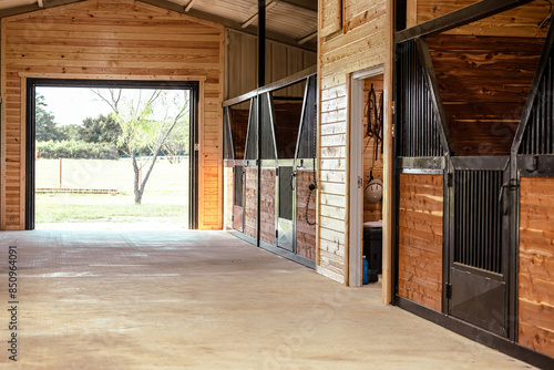 Barn stable aisle alley way stalls