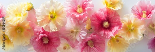 Vibrant Floral Arrangement on White Background for Spring Decor Generative AI