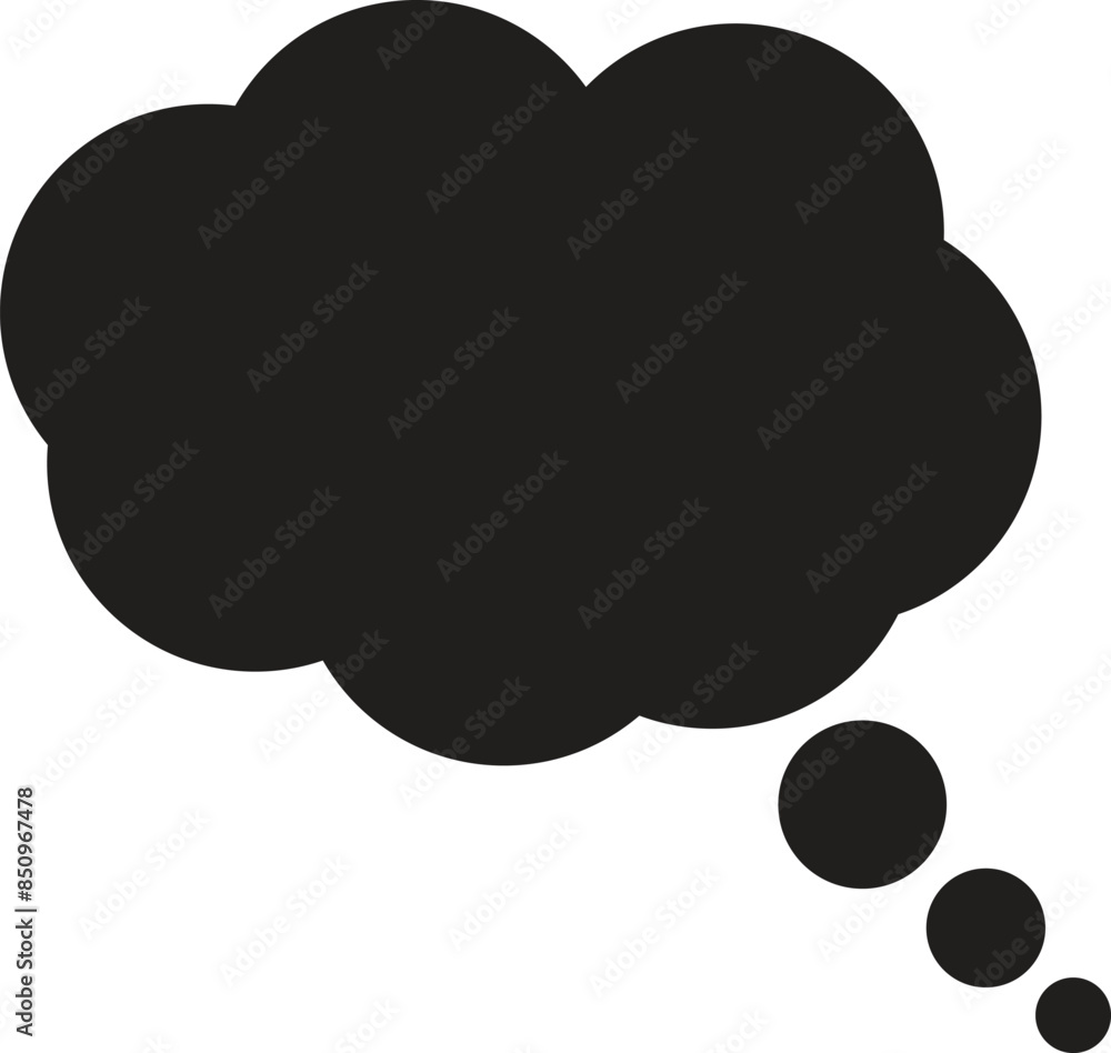 Thought bubble icon . Think bubble icon . Dream cloud icon vector Thought bubble icon . Think bubble icon . Dream cloud icon vector