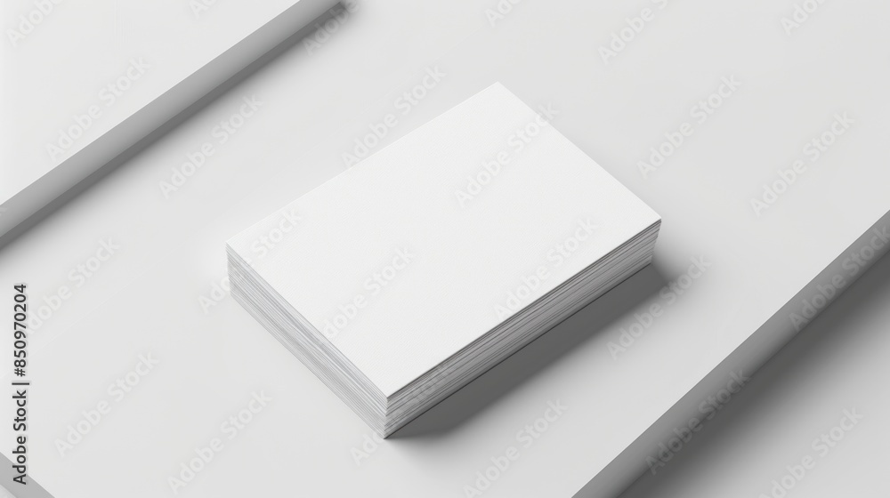 Stack of Blank Business Cards Mockup Stack of Blank Business Cards Mockup