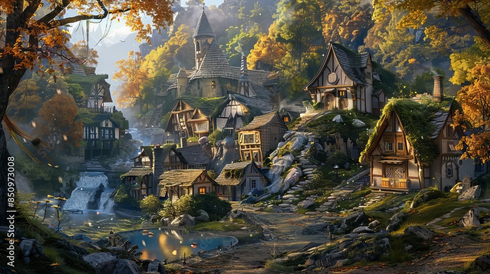 Cartoon style game scene Cartoon style game scene
