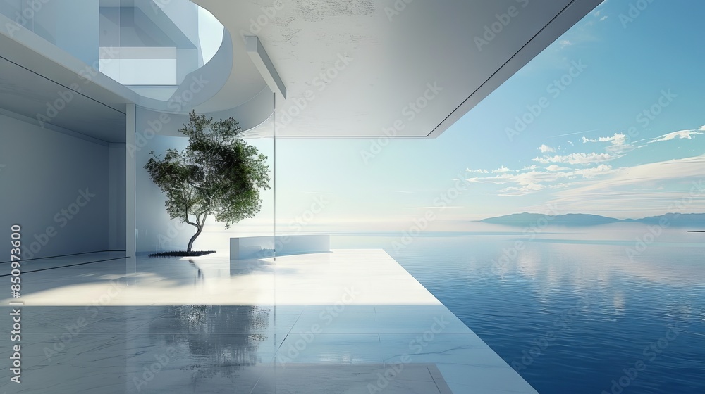 Fototapeta premium Beautiful arch design landscape