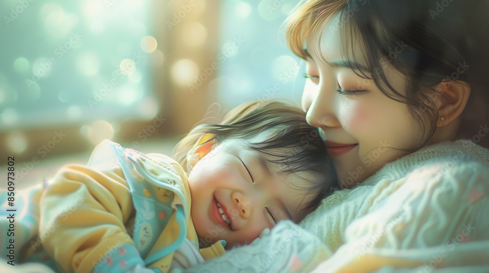 A woman is holding a baby in her arms A woman is holding a baby in her arms