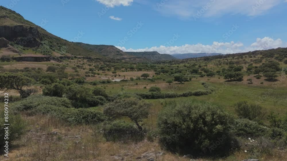 Beautiful Sardinian hilly landscape in wild west style. Beautiful Sardinian hilly landscape in wild west style.