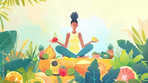 Wallpaper Mural person in the grass Torontodigital.ca