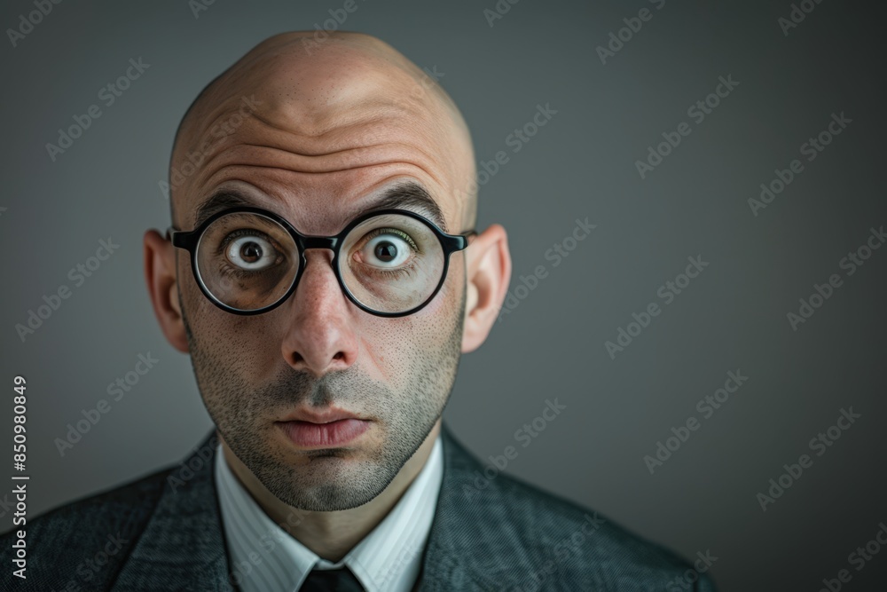 a bald wearing glasses and a suit a bald wearing glasses and a suit