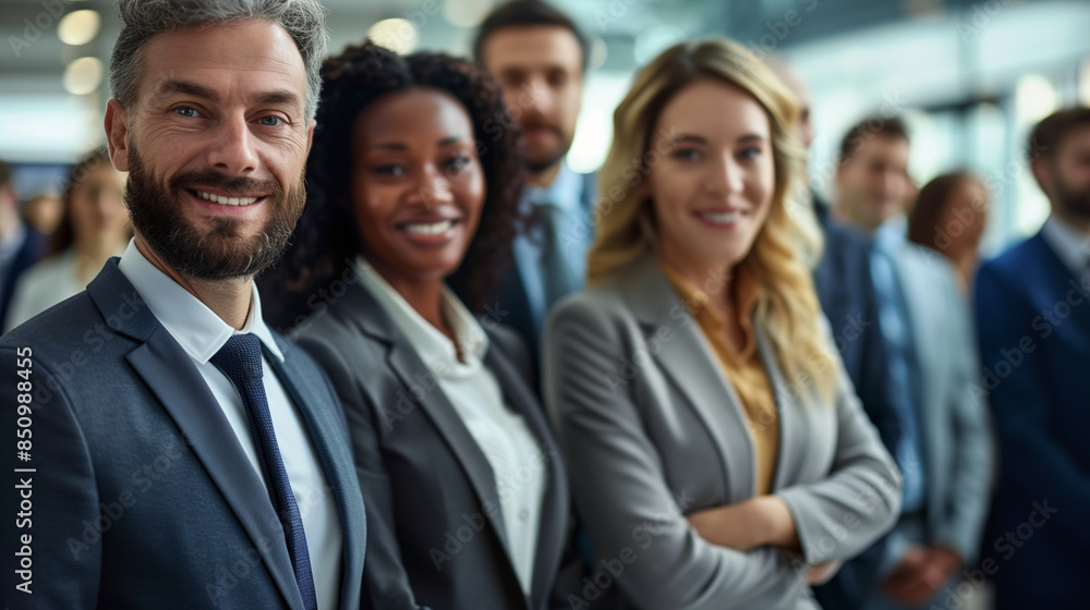 Diverse group of friends in office attires, colleagues of mixed ethnicity bonding together Diverse group of friends in office attires, colleagues of mixed ethnicity bonding together