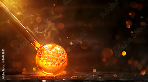 A method of blowing glass 