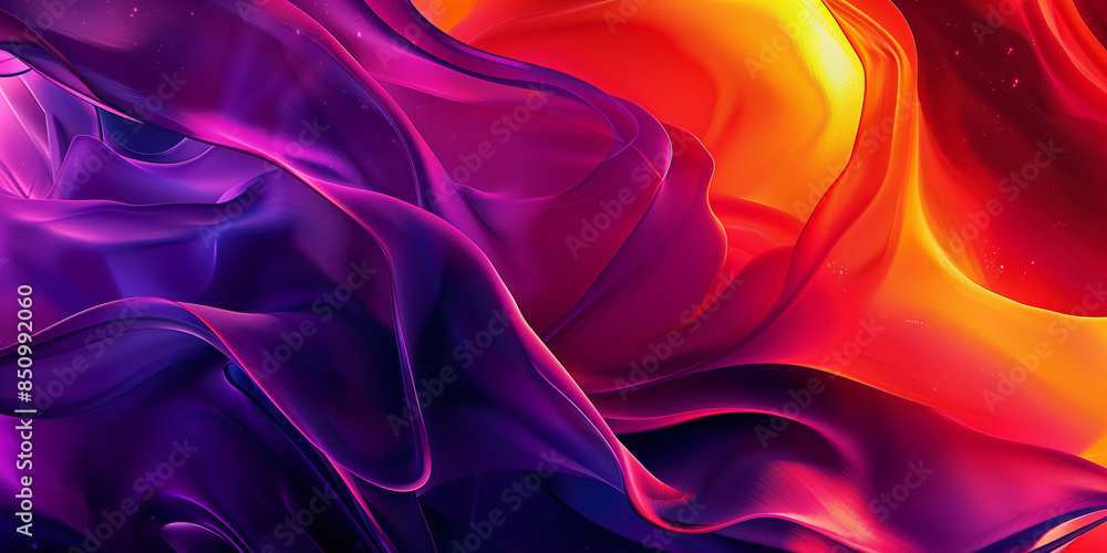 Obraz premium Mesmerizing colorful abstract backdrop. Colorful wavy background for design as banner, ads, and presentation concept
