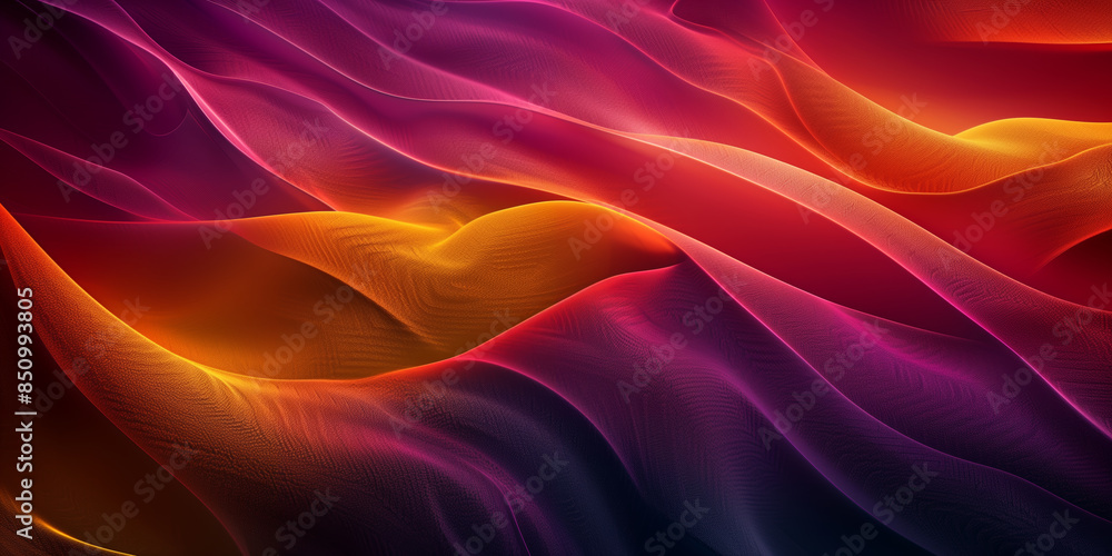 Obraz premium Colorful smooth waves. Abstract colorful wavy background
