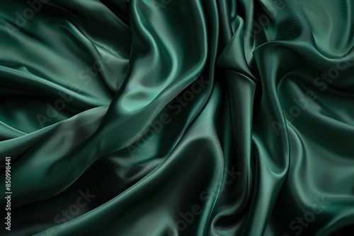 Deep emerald green with a satin texture, rich and regal for luxury product displays