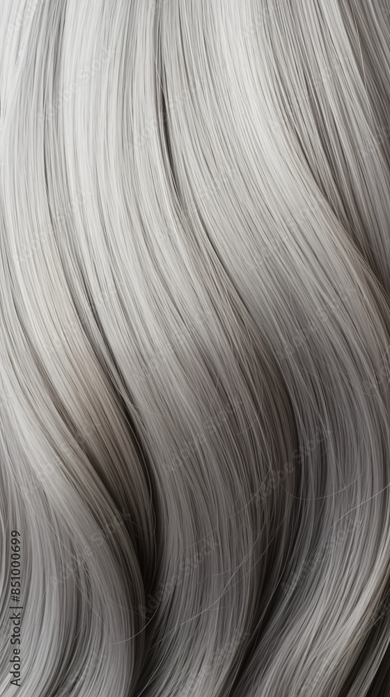 Naklejka premium Pattern Background Abstract Image, Gray Female Hair, Texture, Wallpaper, Background, For Cell Phone Cover and Screen, Smartphone, Computer, Laptop, Format 9:16 and 16:9 - PNG