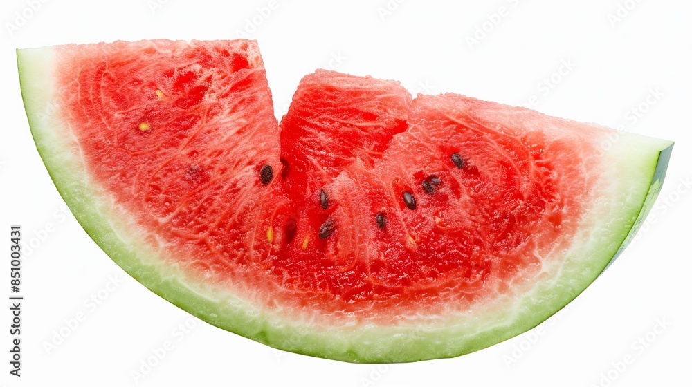 Slice of watermelon isolated on a white background. Slice of watermelon isolated on a white background.