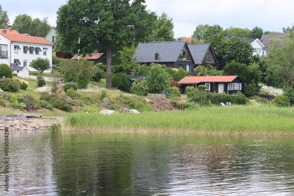 Sweden. Streets and houses of the city of Berg. Sweden. Streets and houses of the city of Berg.