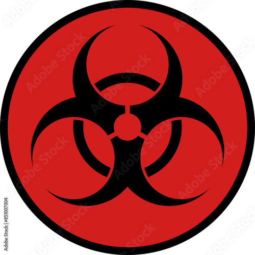 Biohazard Warning Sign Vector SVG