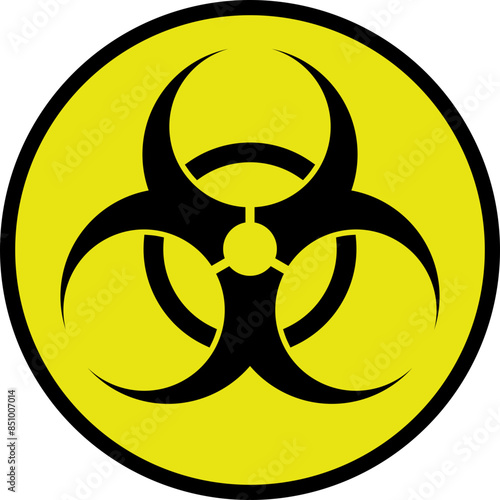 Biohazard Warning Sign Vector SVG