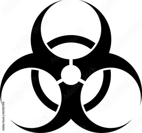 Cuadro en lienzo Biohazard Warning Sign Icon PNG