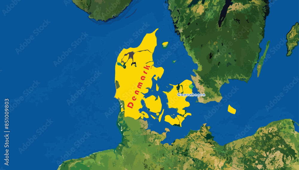 Denmark country map and Copenhagen, its capital city on the world background. One of the most peaceful country in Schengen group. Denmark is famous for its happiness, Danish pastries, Denmark country map and Copenhagen, its capital city on the world background. One of the most peaceful country in Schengen group. Denmark is famous for its happiness, Danish pastries,