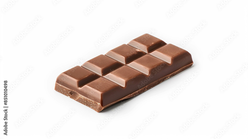 Milk chocolate isolated on a white background Milk chocolate isolated on a white background