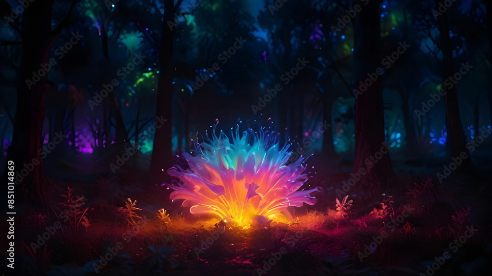 picture a magical forest where every leaf seems to picture a magical forest where every leaf seems to