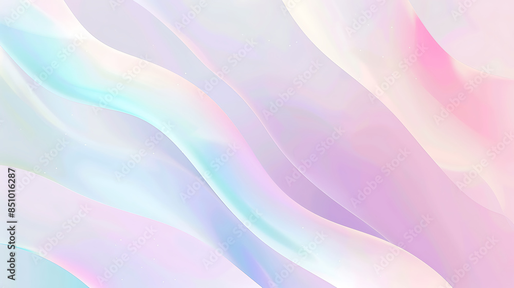 Fototapeta premium Pastel Fluid Waves Abstract Background with Soft Gradient