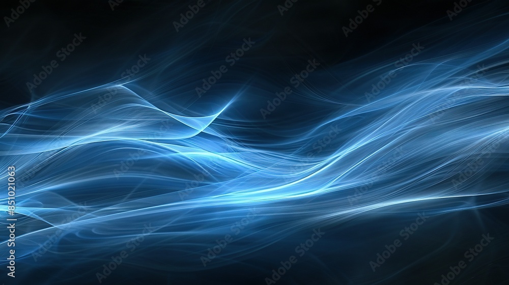 a wave of blue and white light on a black background with a black backdrop a wave of blue and white light on a black background with a black backdrop