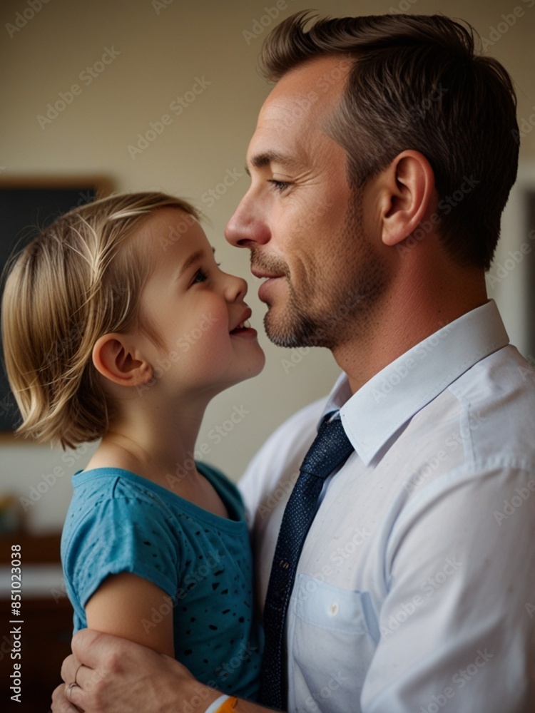 Naklejka premium parent and child