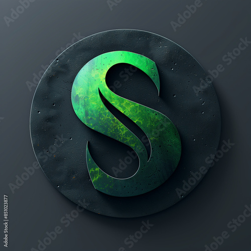 s logo, high quality app logo for mobile. Consists of the letter 