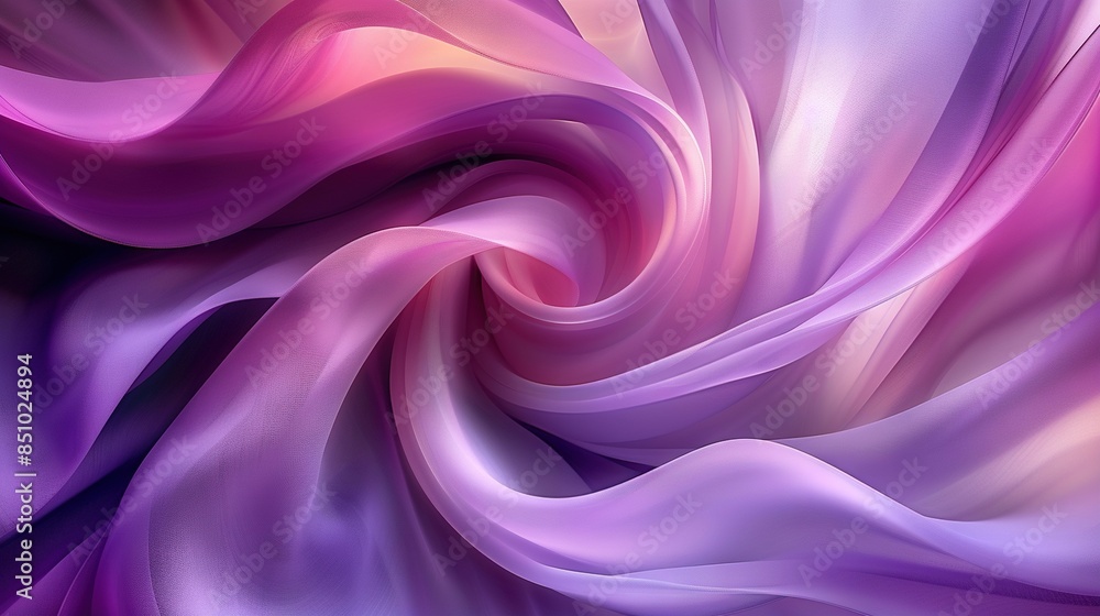 A photo of purple and pink fabric, showcasing an abundance of wavy layers A photo of purple and pink fabric, showcasing an abundance of wavy layers