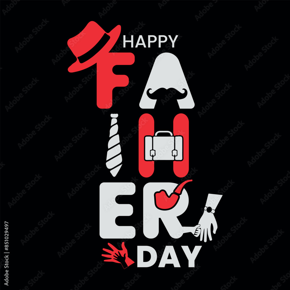 Happy Father's day greeting with hand written lettering sticker Black and white, Happy father's day typography design, hand drawn lettering. Happy Father's day greeting with hand written lettering sticker Black and white, Happy father's day typography design, hand drawn lettering.