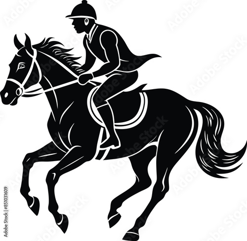 horse rider silhouette