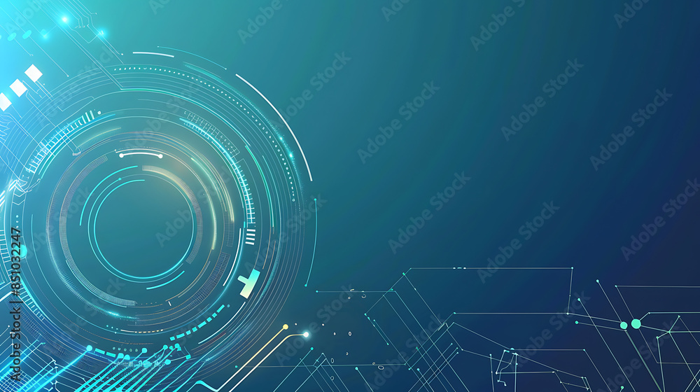 Obraz premium Futuristic Global Technology Interface Design