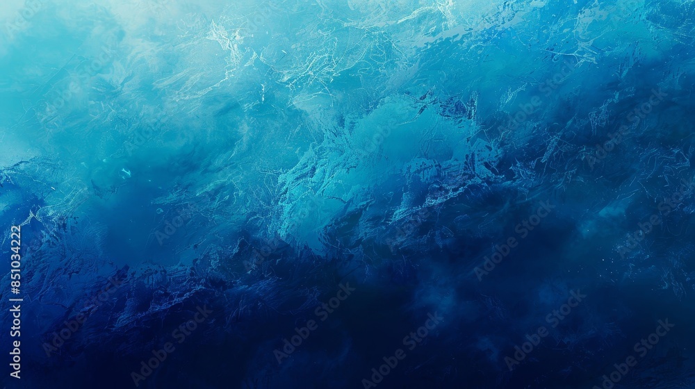 Obraz premium Cerulean to sapphire gradient reminiscent of ocean depths