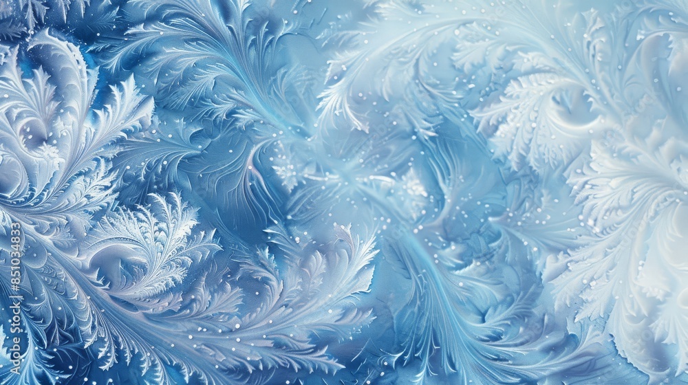 Icy blue textured backdrop frost pattern Icy blue textured backdrop frost pattern