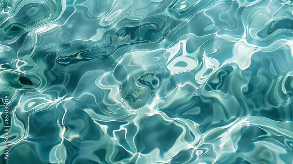 Rippling aquamarine water hints of shimmering light Rippling aquamarine water hints of shimmering light