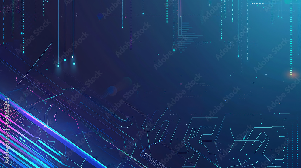 Neon Circuit Tech Abstract Design Neon Circuit Tech Abstract Design