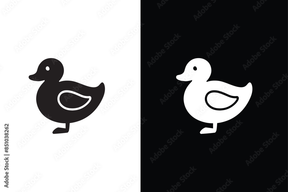 Duck icon vector, filled flat sign, solid pictogram isolated on white background Duck icon vector, filled flat sign, solid pictogram isolated on white background