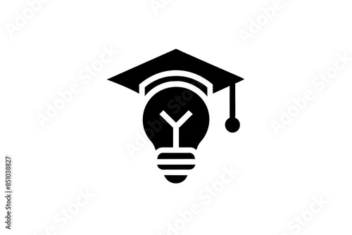 education logo vector art illustration