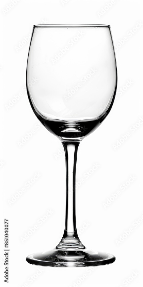 Wine Glass Empty. Isolated Empty Wineglass for Alcohol Drinking Celebration Wine Glass Empty. Isolated Empty Wineglass for Alcohol Drinking Celebration