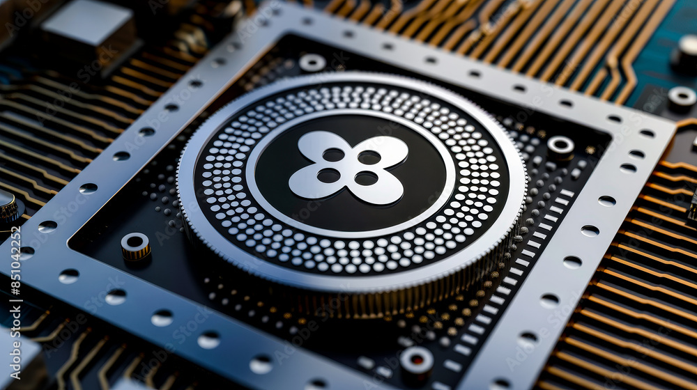 Background Symbol Image Dynamic Image of Golden Bitcoins on a High-Tech Circuit Board Background Illustrating the Integration of Cryptocurrency with Advanced Technology for Modern Financial Background Symbol Image Dynamic Image of Golden Bitcoins on a High-Tech Circuit Board Background Illustrating the Integration of Cryptocurrency with Advanced Technology for Modern Financial