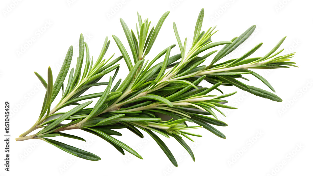 Fototapeta premium rosemary photo from above on isolated background