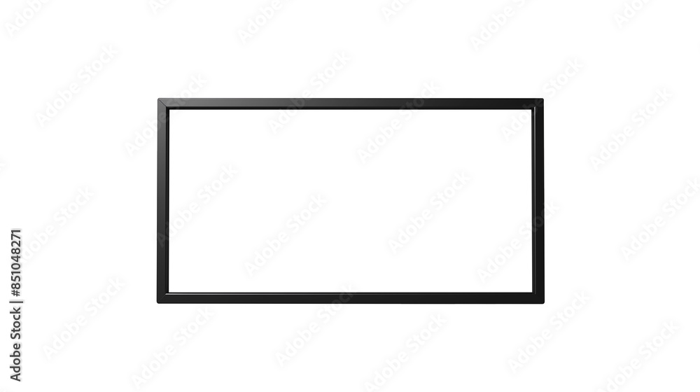 Black rectangular photo frame, isolated on the background. Black rectangular photo frame, isolated on the background.