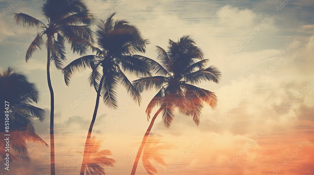 palm trees on a beautiful island palm trees on a beautiful island
