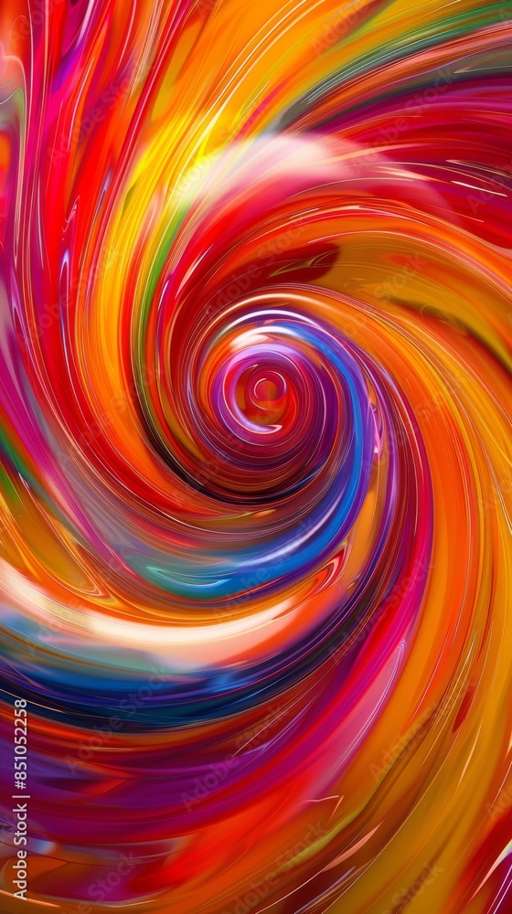 Fototapeta premium Colorful swirl pattern creating abstract background design