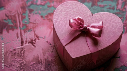 Trending Heart Shaped Gift Box in Color of the Year 2023 Viva Magenta with Design Space