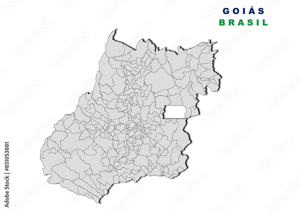 Municipios del estado de Goiás, Brasil